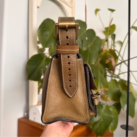Y2K Rare Mulberry olive green Leather Shoulder Bag - Picture 5 of 10